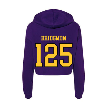 Montevallo - NCAA Wrestling : Barrett Bridgmon - Women's Crop Fleece Hoodie-1