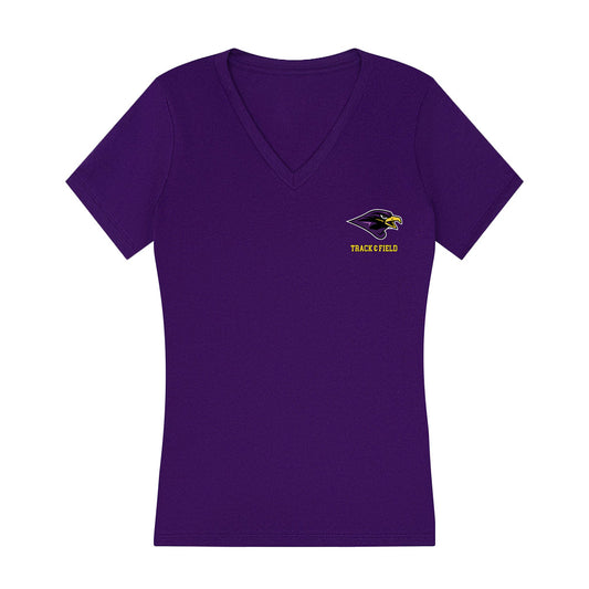 Montevallo - NCAA Men's Track & Field : Jacob Makofski - Women's V-Neck T-Shirt-0