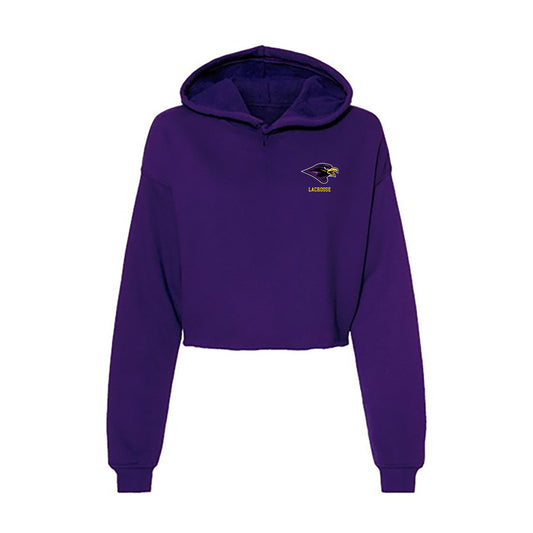 Montevallo - NCAA Men's Lacrosse : Aidan Collery - Women's Crop Fleece Hoodie-0