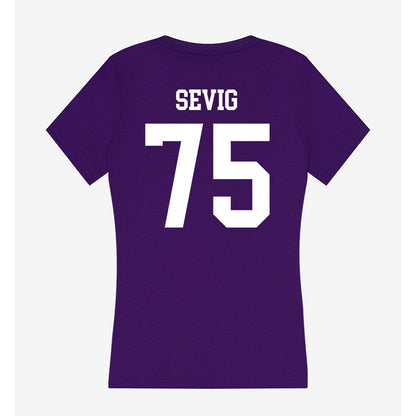 Truman - NCAA Football : Oliver Sevig - Women's V-Neck T-Shirt-1