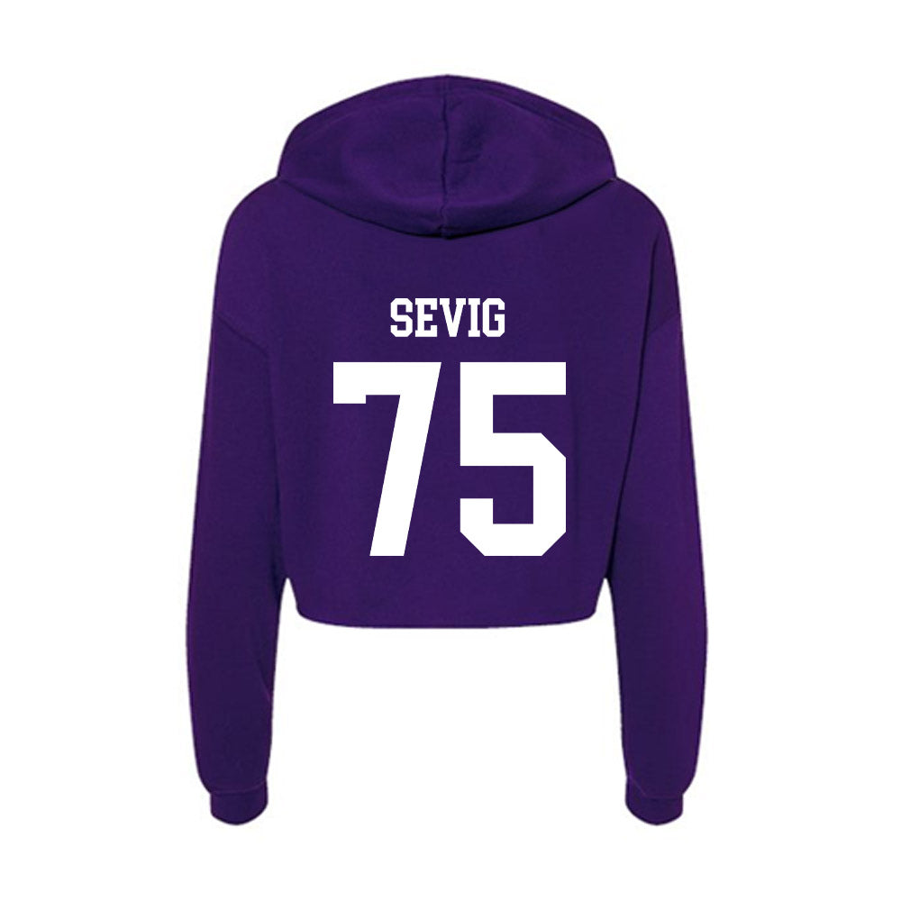 Truman - NCAA Football : Oliver Sevig - Women's Crop Fleece Hoodie-1