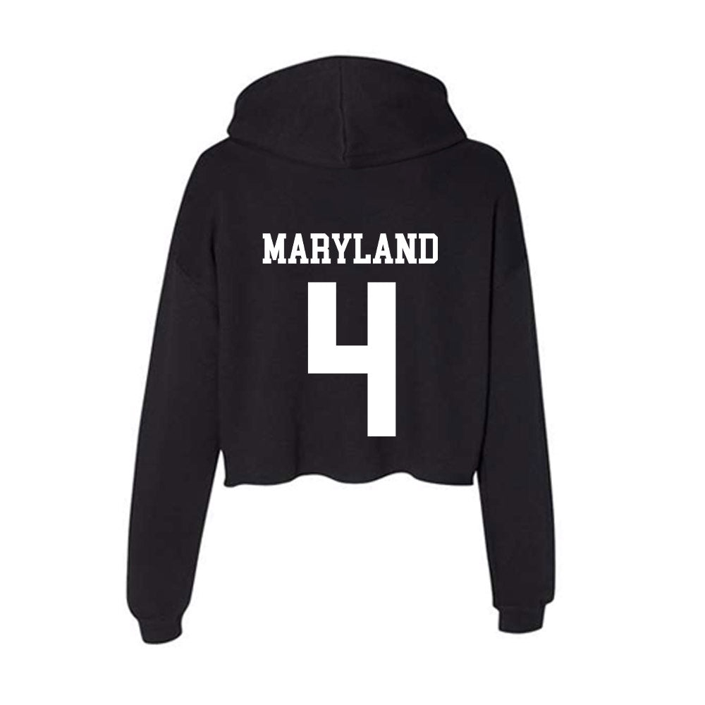 EIU - NCAA Football : Nasir Maryland - Women's Crop Fleece Hoodie-1