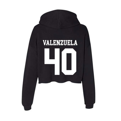 EIU - NCAA Football : Micah Valenzuela - Women's Crop Fleece Hooded Sweatshirt-1