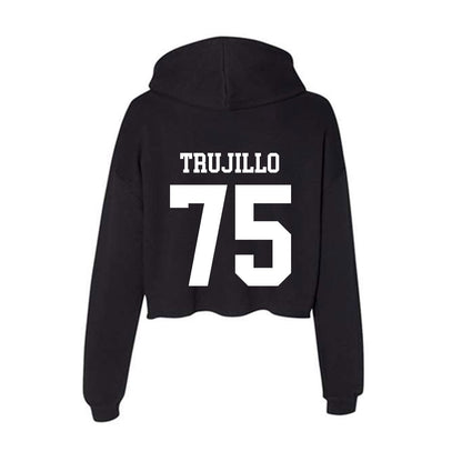 EIU - NCAA Football : David Trujillo - Women's Crop Fleece Hoodie-1