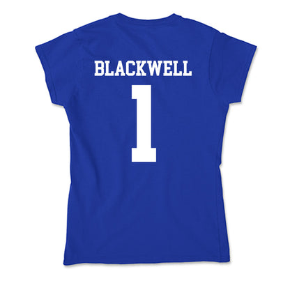 EIU - NCAA Men's Basketball : Markus Blackwell - Soft Style Women’s T-Shirt-1