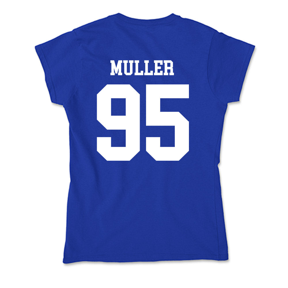EIU - NCAA Football : Leon Muller - Soft Style Women’s T-Shirt-1