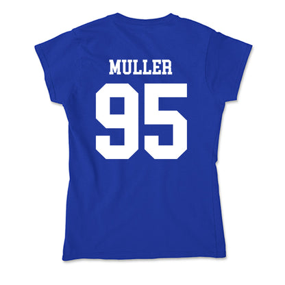 EIU - NCAA Football : Leon Muller - Soft Style Women’s T-Shirt-1
