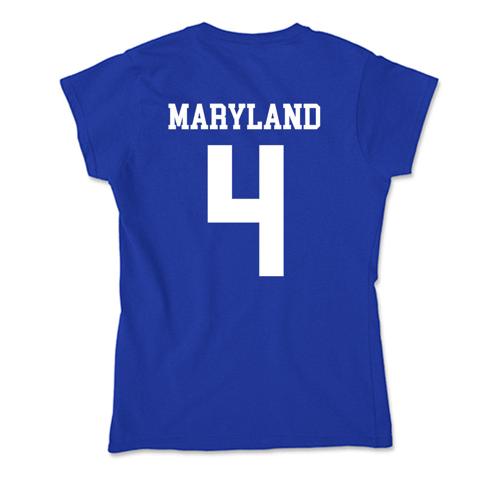 EIU - NCAA Football : Nasir Maryland - Soft Style Women’s T-Shirt-1