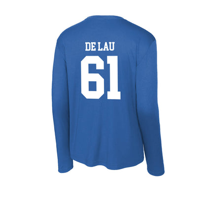 EIU - NCAA Football : Antonie De Lau - Activewear Long Sleeve T-Shirt-1