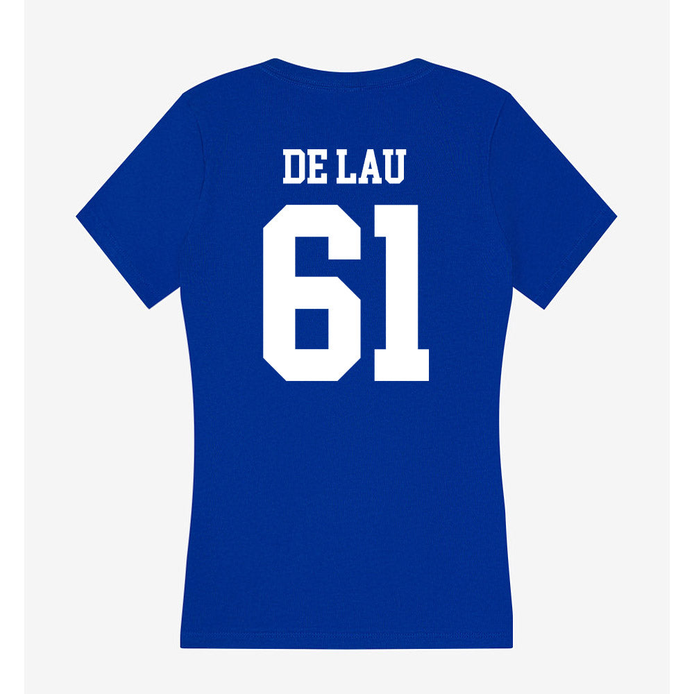 EIU - NCAA Football : Antonie De Lau - Women's V-Neck T-Shirt-1