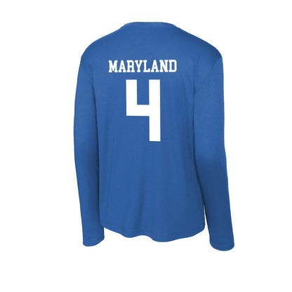 EIU - NCAA Football : Nasir Maryland - Activewear Long Sleeve T-Shirt-1