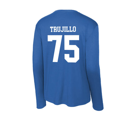 EIU - NCAA Football : David Trujillo - Activewear Long Sleeve T-Shirt-1