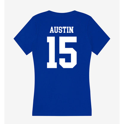 EIU - NCAA Men's Basketball : Andrew Austin - Women's V-Neck T-Shirt-1