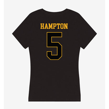 UAPB - NCAA Women's Basketball : Briah Hampton - Women's V-Neck T-Shirt-1