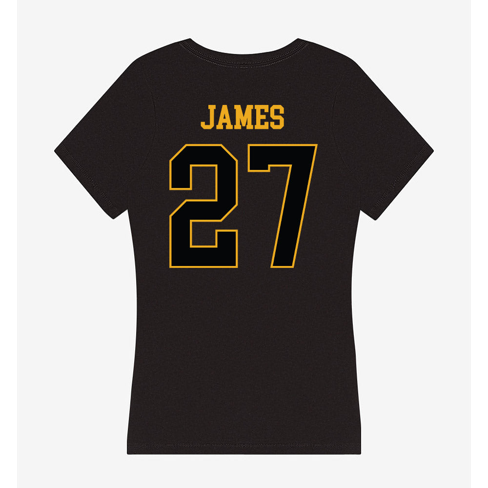 UAPB - NCAA Baseball : Reagan James - Women's V-Neck T-Shirt-1