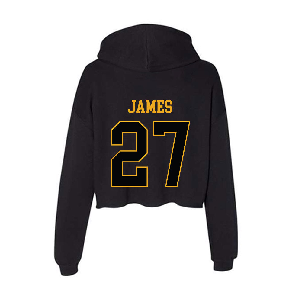 UAPB - NCAA Baseball : Reagan James - Women's Crop Fleece Hoodie-1