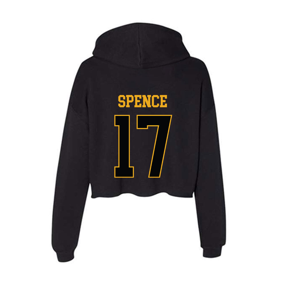 UAPB - NCAA Baseball : Major Spence - Women's Crop Fleece Hoodie-1