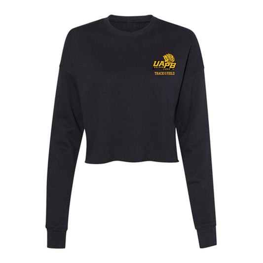 UAPB - NCAA Men's Track & Field : Jared Sylvester - Women's Cropped Crew Fleece-0