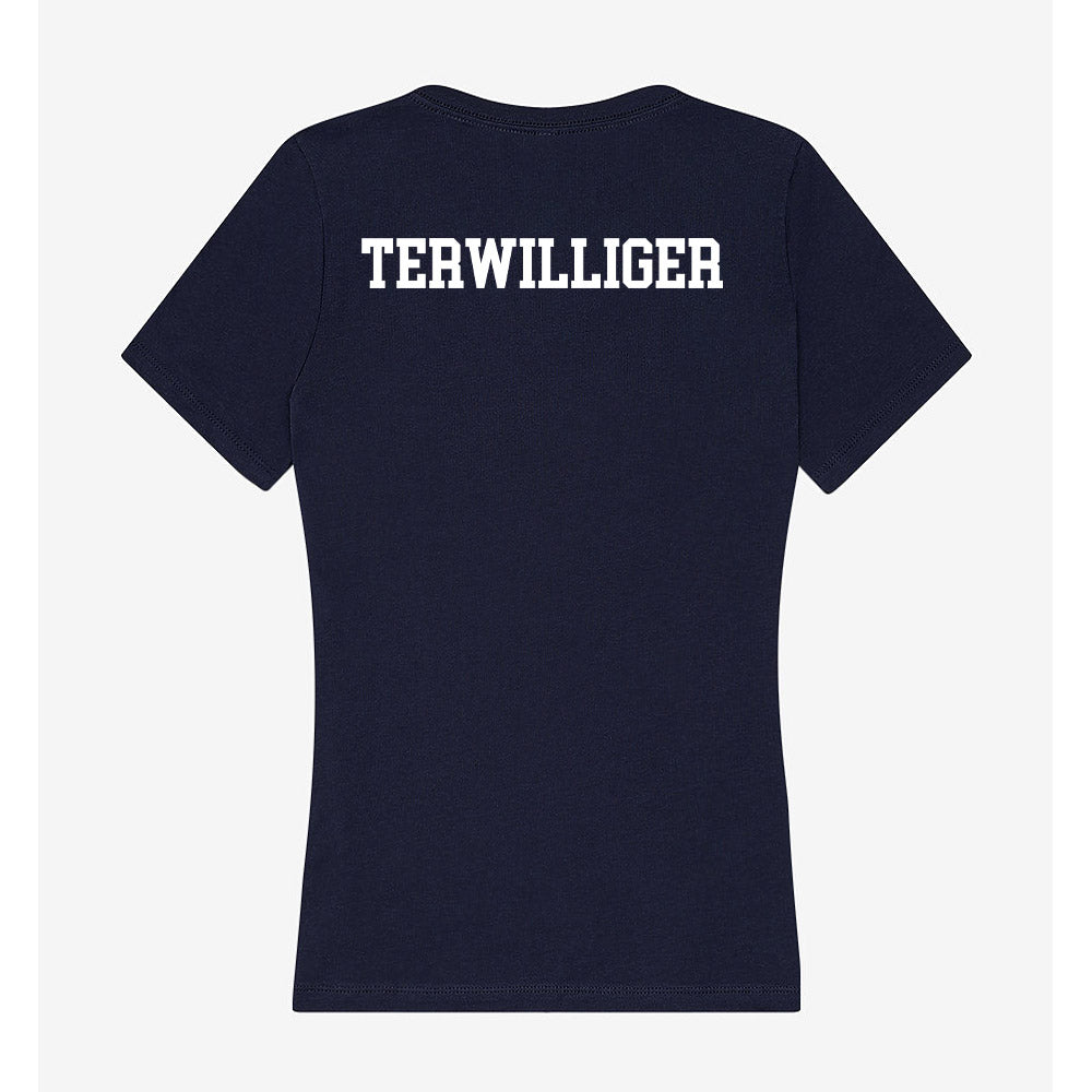 Columbus State - NCAA Men's Cross Country : Logan Terwilliger - Women's V-Neck T-Shirt-1