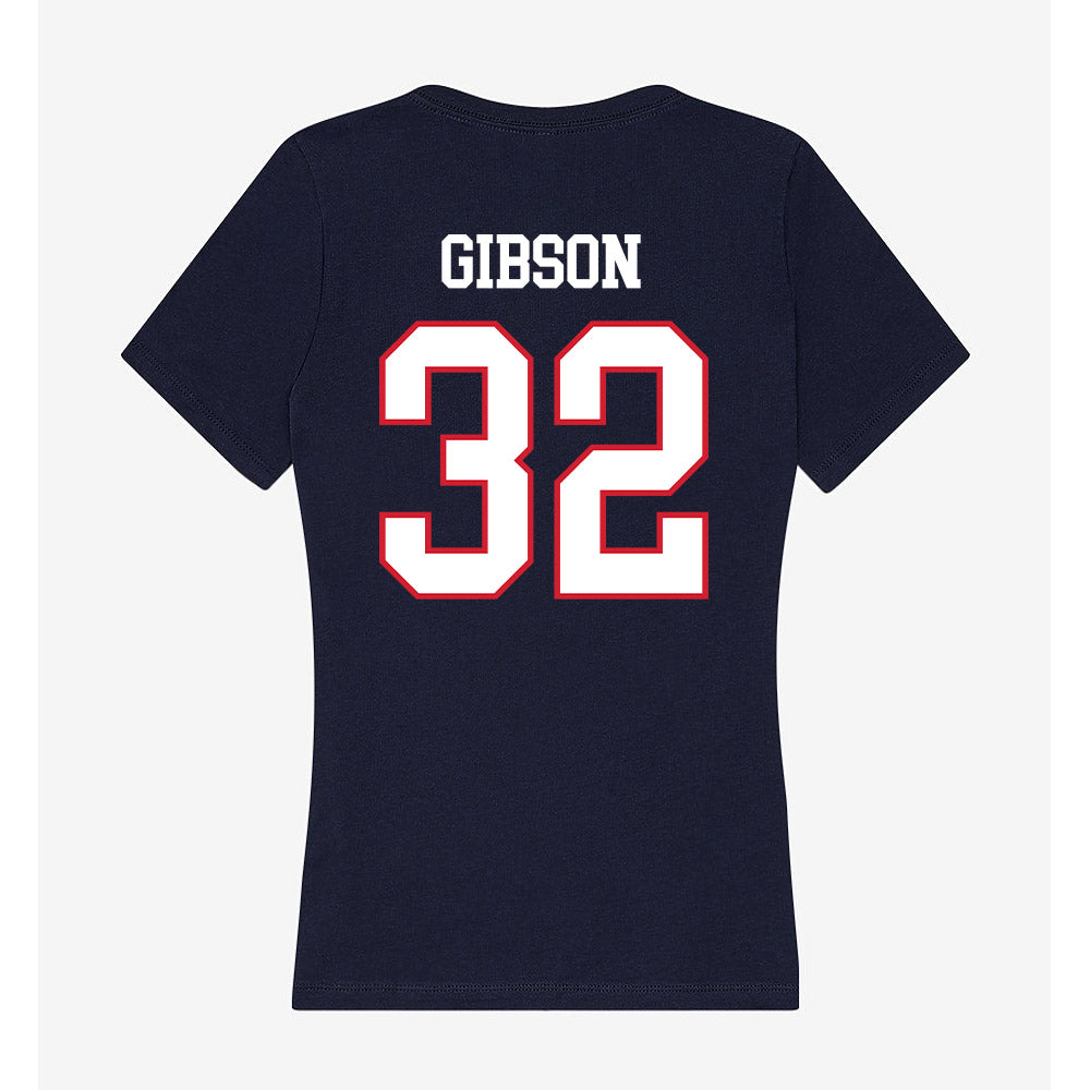Columbus State - NCAA Men's Basketball : Demetrius Gibson - Women's V-Neck T-Shirt-1