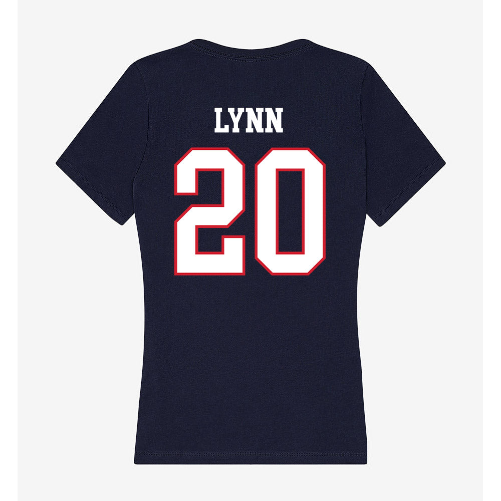 Columbus State - NCAA Softball : Holly Lynn - Women's V-Neck T-Shirt-1