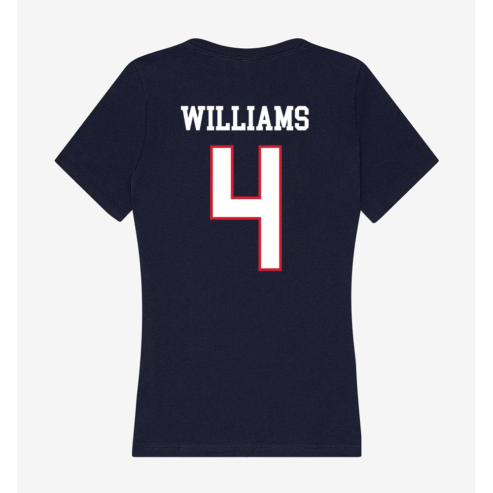 Columbus State - NCAA Women's Basketball : Nekaya Williams - Women's V-Neck T-Shirt-1