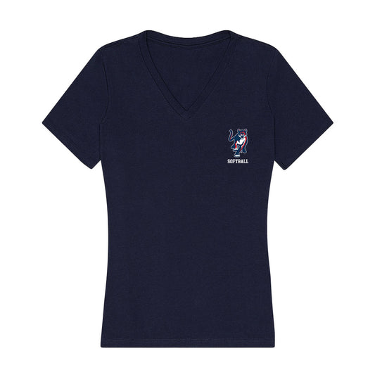 Columbus State - NCAA Softball : Hanna Deschambault - Women's V-Neck T-Shirt-0