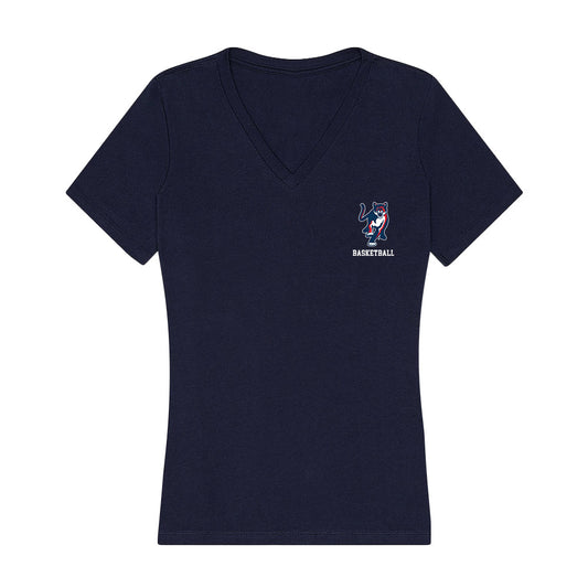 Columbus State - NCAA Men's Basketball : Davis Byrnes - Women's V-Neck T-Shirt-0