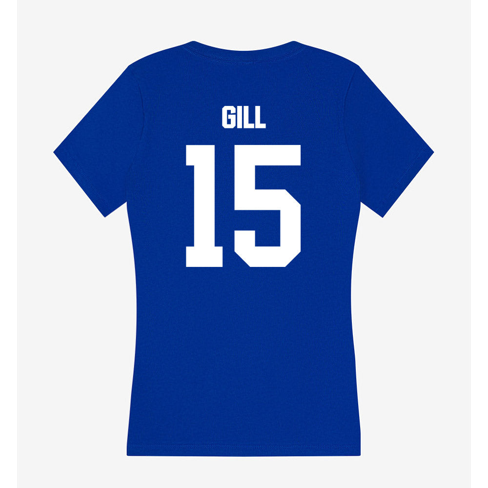 Fayetteville State - NCAA Men's Basketball : Tyler Gill - Women's V-Neck T-Shirt-1