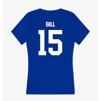 Fayetteville State - NCAA Men's Basketball : Tyler Gill - Women's V-Neck T-Shirt-1