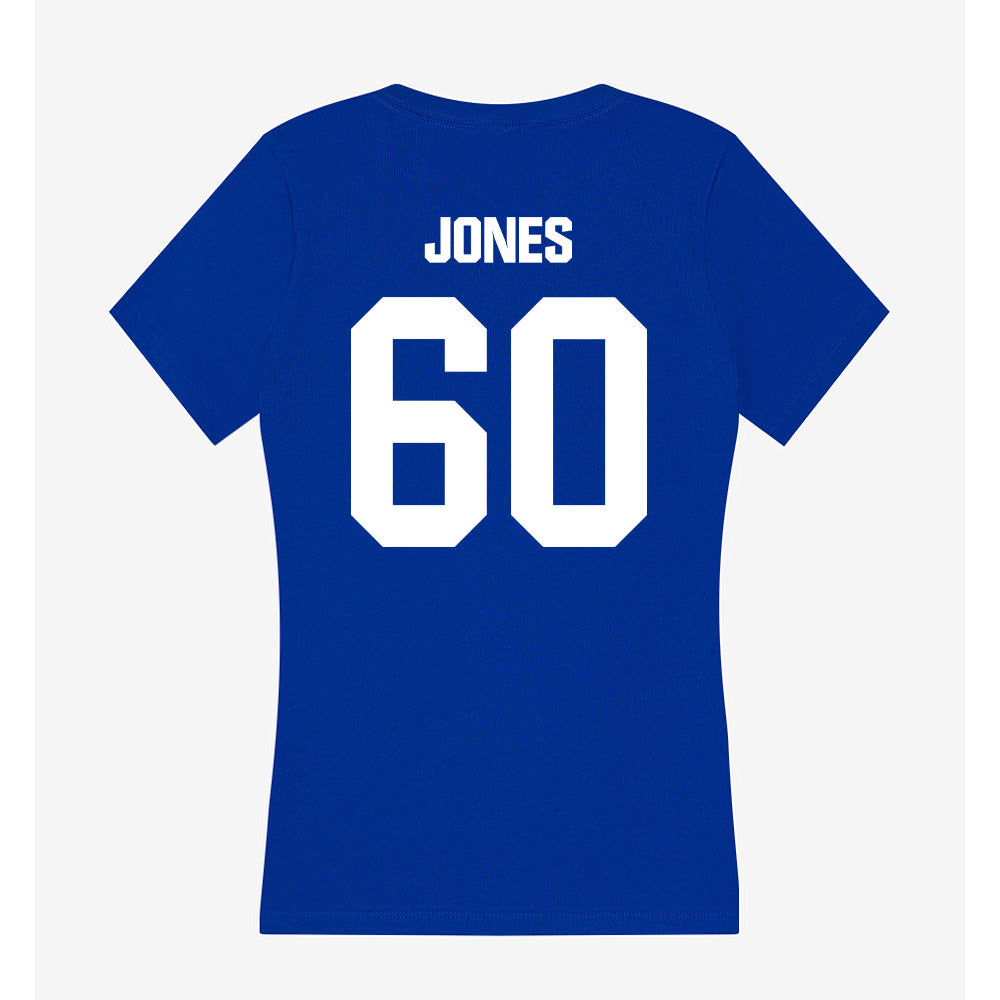 Fayetteville State - NCAA Football : Malachi Jones - Women's V-Neck T-Shirt-1
