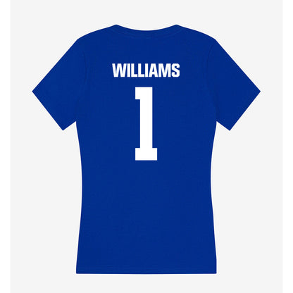 Fayetteville State - NCAA Men's Basketball : Rell Williams - Women's V-Neck T-Shirt-1