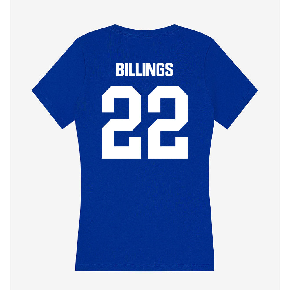 Fayetteville State - NCAA Men's Basketball : Mathias Billings - Women's V-Neck T-Shirt-1