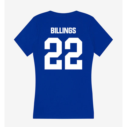 Fayetteville State - NCAA Men's Basketball : Mathias Billings - Women's V-Neck T-Shirt-1