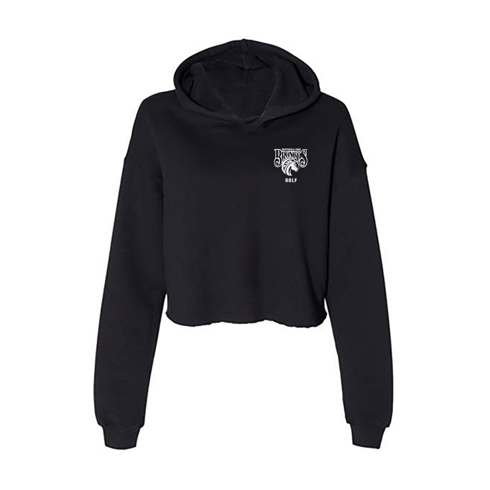 Fayetteville State - NCAA Men's Golf : Sutton Dreier - Women's Crop Fleece Hoodie-0