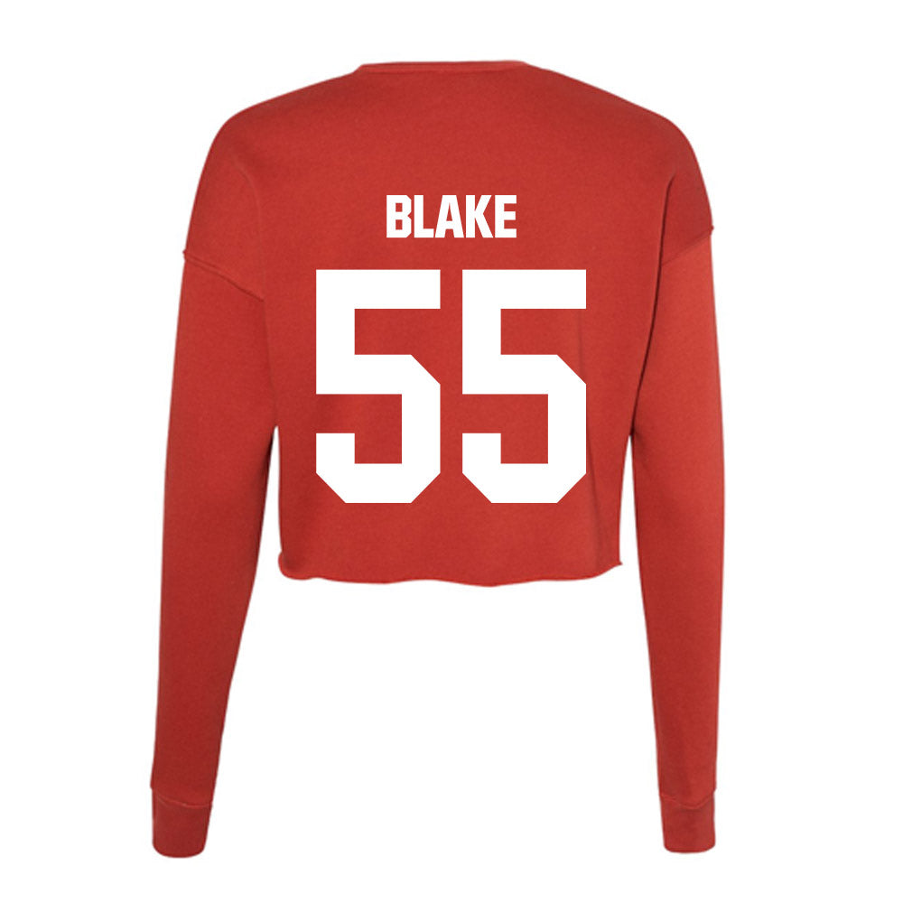 Jax State - NCAA Football : Markevian Blake - Women's Cropped Crew Fleece-1