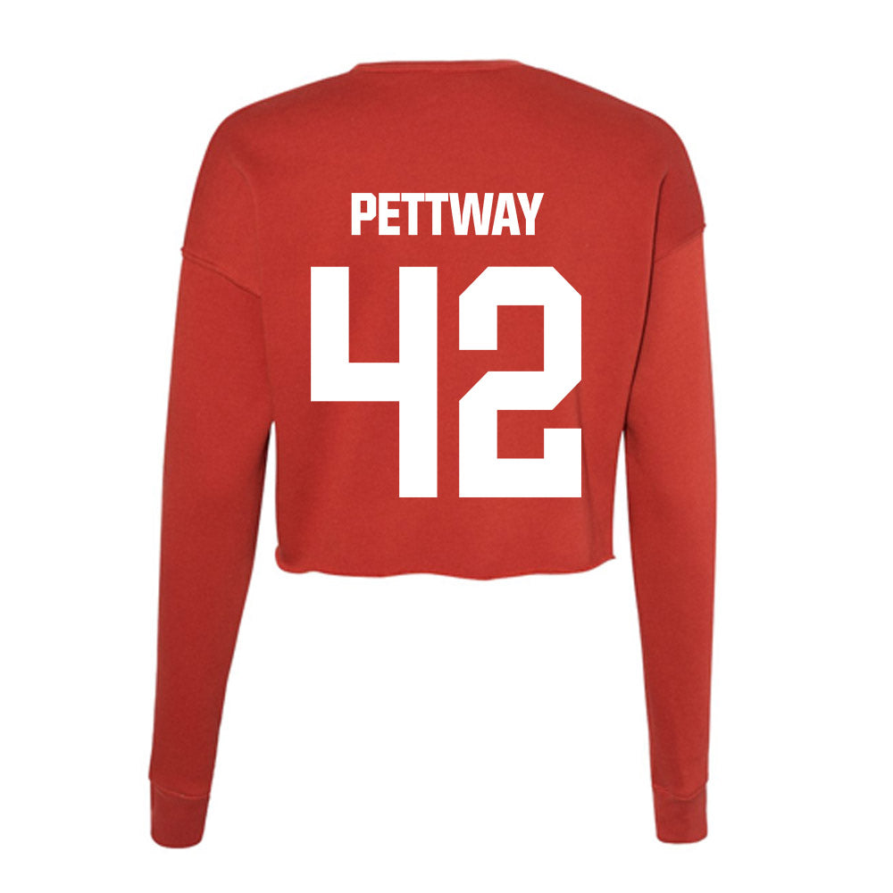 Jax State - NCAA Football : Devin Pettway - Women's Cropped Crew Fleece-1