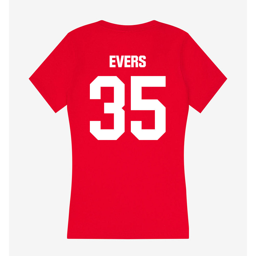 Jax State - NCAA Baseball : Jackson Evers - Women's V-Neck T-Shirt-1