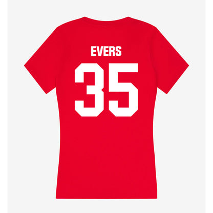Jax State - NCAA Baseball : Jackson Evers - Women's V-Neck T-Shirt-1