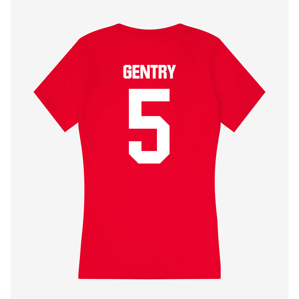 Jax State - NCAA Football : Dylan Gentry - Women's V-Neck T-Shirt-1