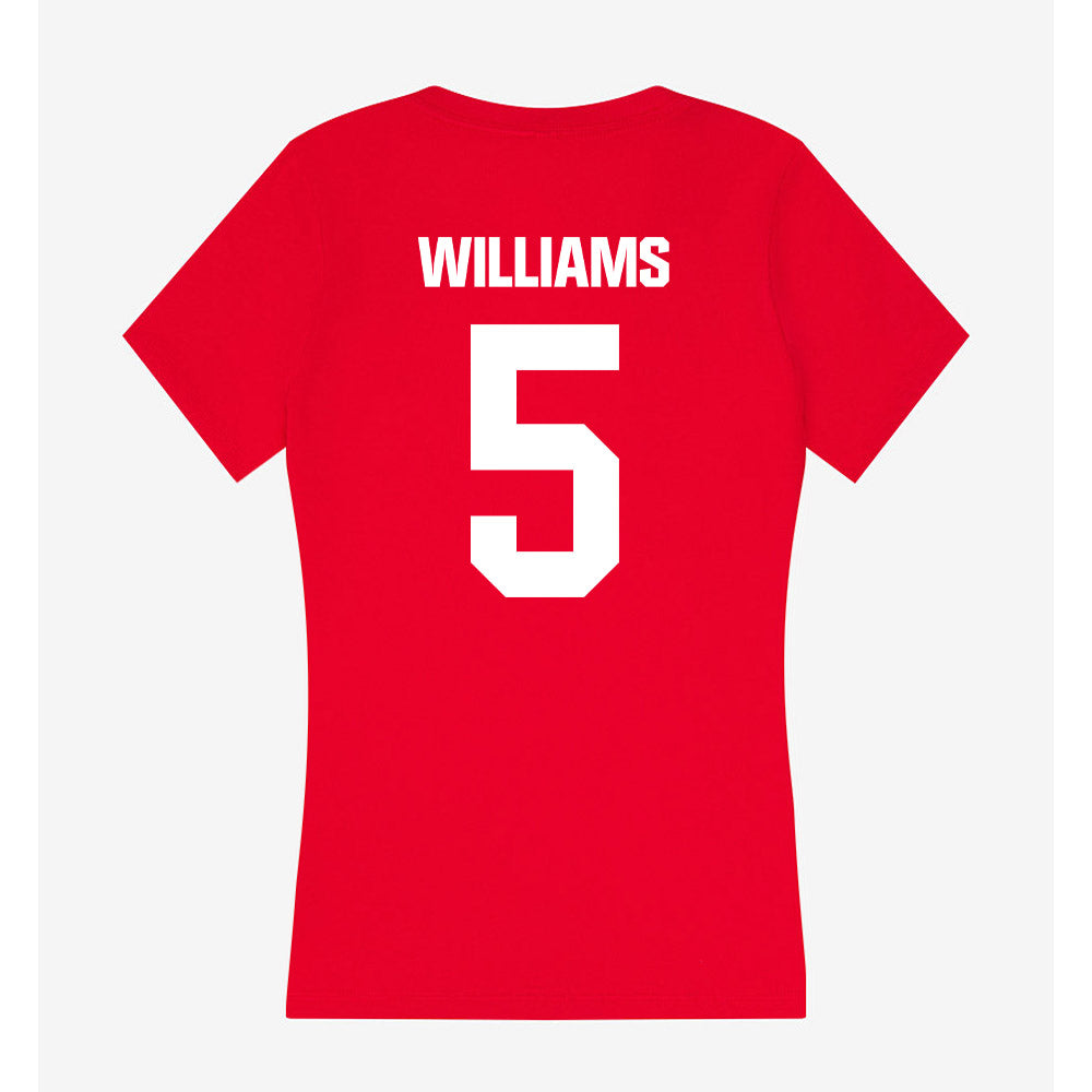 Jax State - NCAA Baseball : Luke Williams - Women's V-Neck T-Shirt-1
