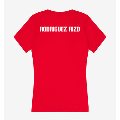 Jax State - NCAA Women's Tennis : Angeles Rodriguez Rizo - Women's V-Neck T-Shirt-1