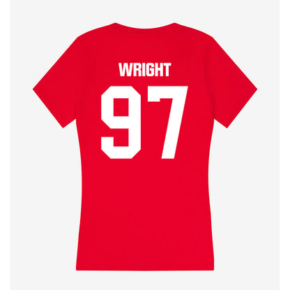 Jax State - NCAA Football : McCade Wright - Women's V-Neck T-Shirt-1
