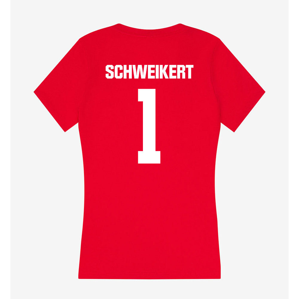Jax State - NCAA Women's Volleyball : Sophia Schweikert - Women's V-Neck T-Shirt-1