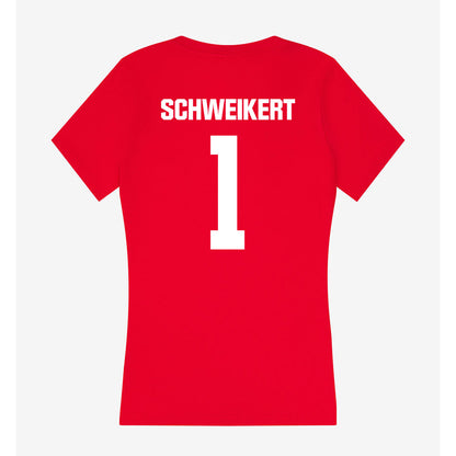 Jax State - NCAA Women's Volleyball : Sophia Schweikert - Women's V-Neck T-Shirt-1