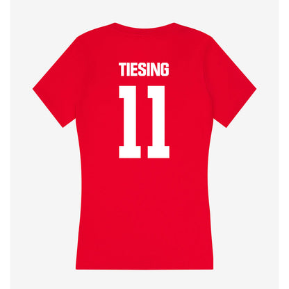 Jax State - NCAA Women's Volleyball : Reese Tiesing - Women's V-Neck T-Shirt-1