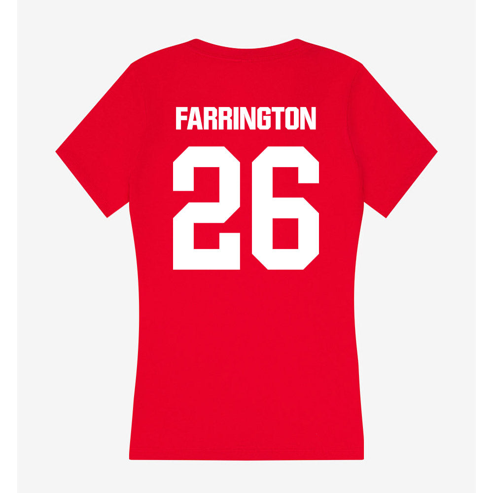 Jax State - NCAA Football : Lucas Farrington - Women's V-Neck T-Shirt-1