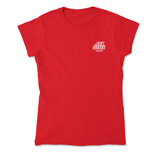 Jax State - NCAA Women's Soccer : Sunny Ferren - Soft Style Women’s T-Shirt-0