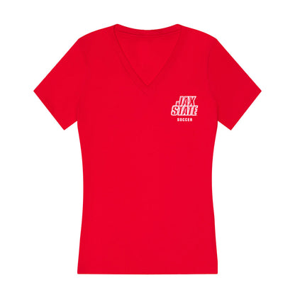 Jax State - NCAA Women's Soccer : Sunny Ferren - Women's V-Neck T-Shirt-0