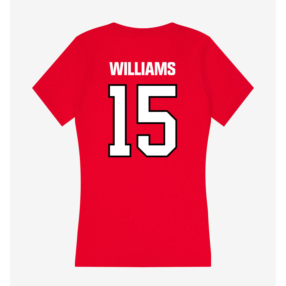 WSSU - NCAA Football : Nehemiah Williams - Women's V-Neck T-Shirt-1